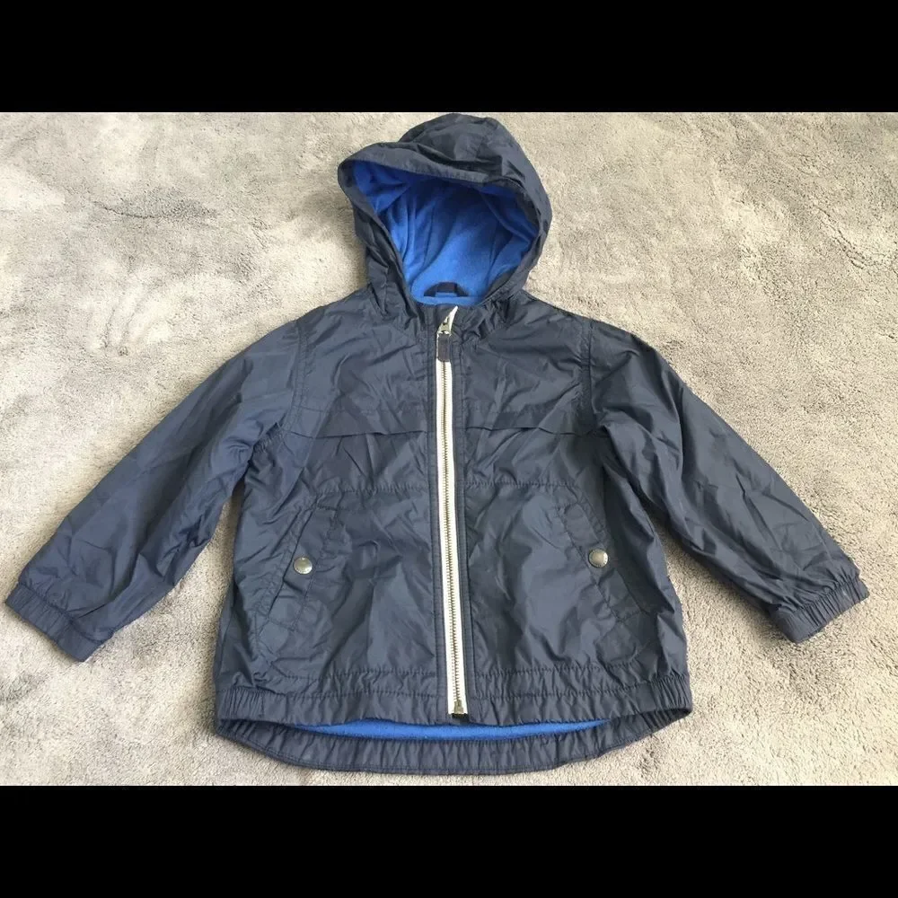 BabyGap Boy's  Navy Blue wind Breaker/rain jacket
